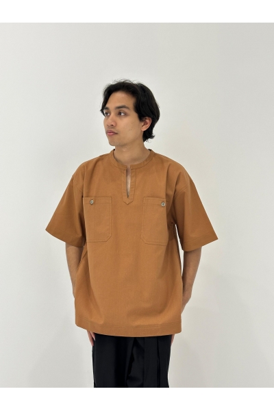 Kurta Short Sleeve Karang, Rouge Brown